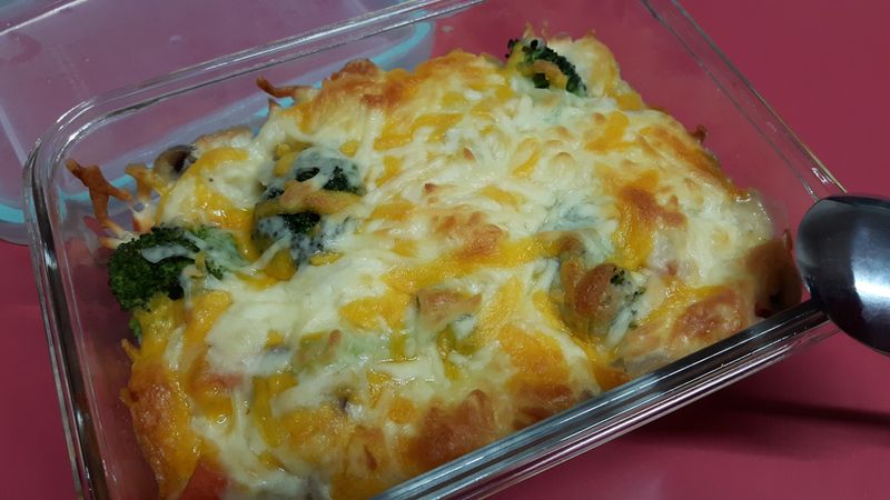 白醬培根焗烤飯