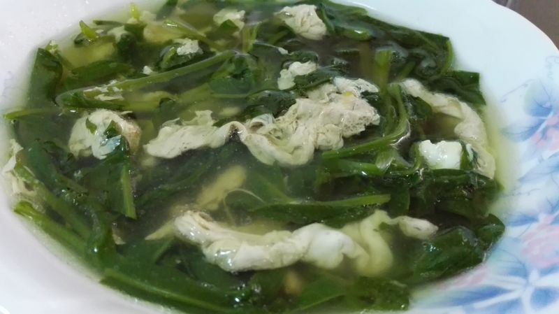 空心菜蛋花湯