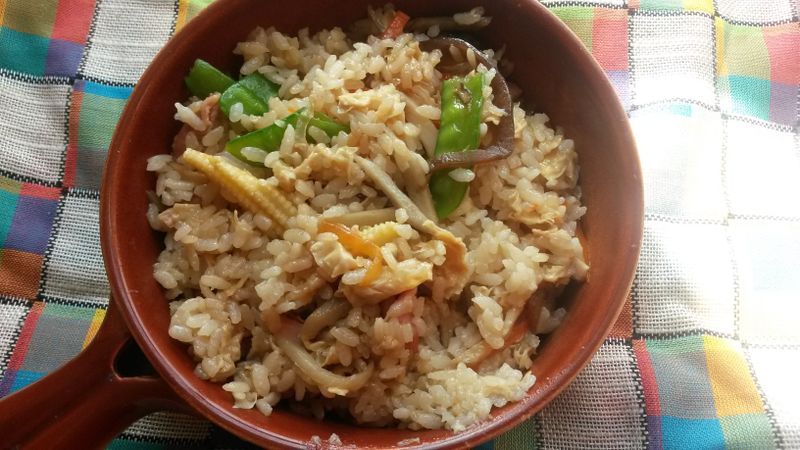 蒜香雞肉拌飯