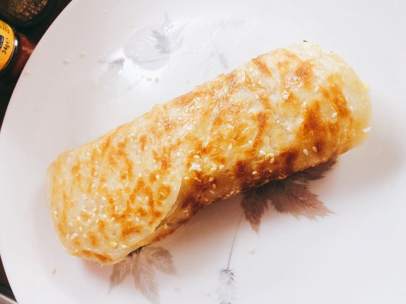 千絲抓餅加蛋