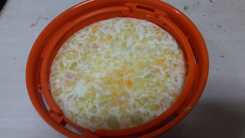 蔬菜鮭魚蒸蛋