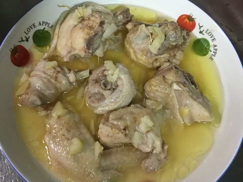蒜頭雞
