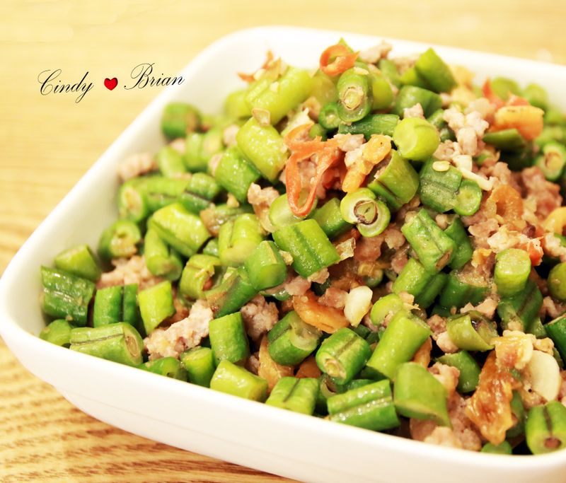 長豆炒肉末