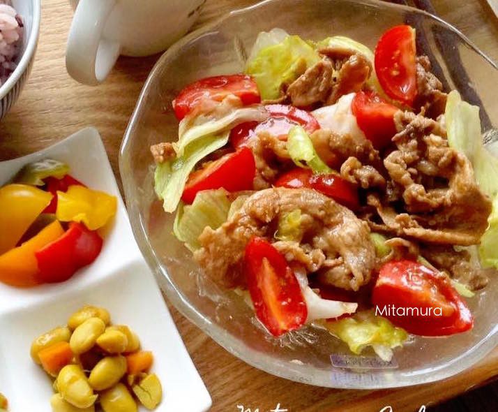 薑汁燒肉生菜沙拉