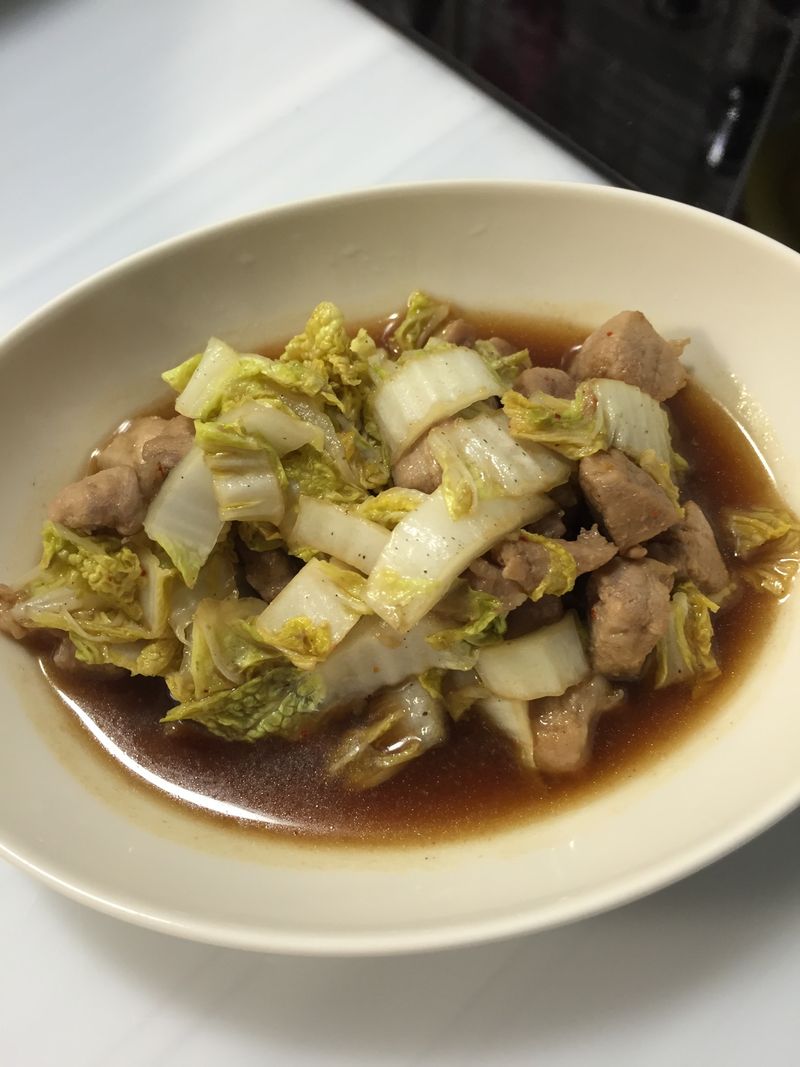 娃娃菜炒豬肉