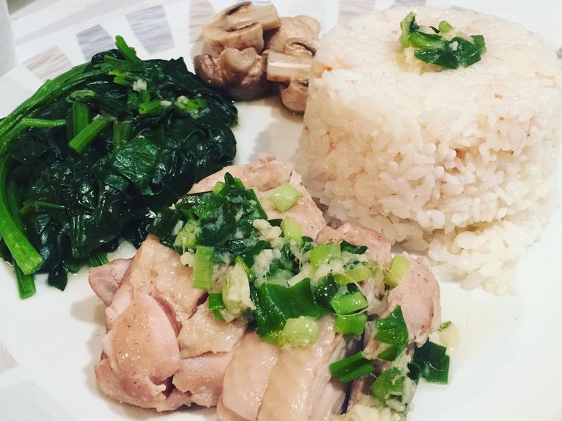 很簡單的蔥油雞飯