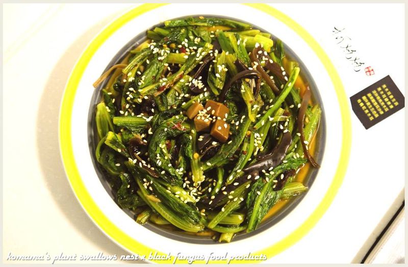 酸辣黑木耳炒A菜.柯媽媽の植物燕窩