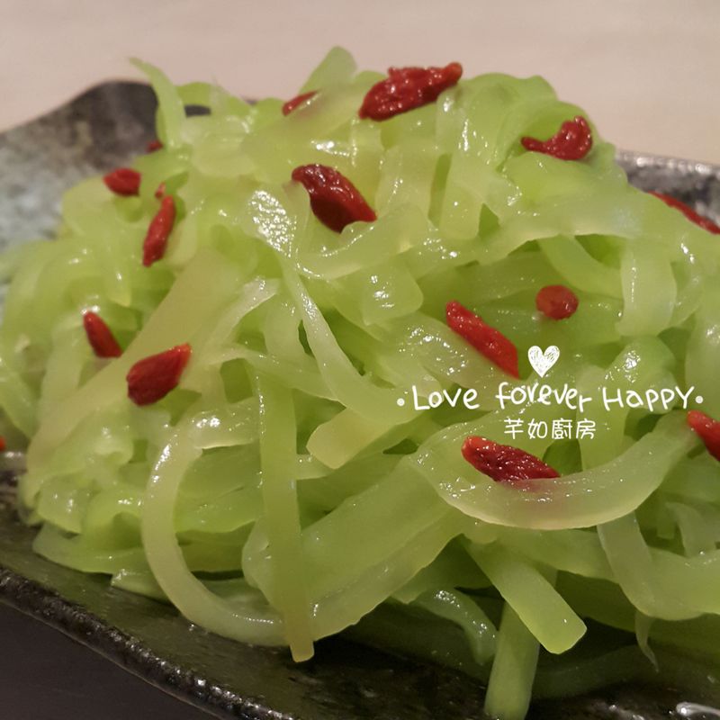 涼拌杞子萵筍