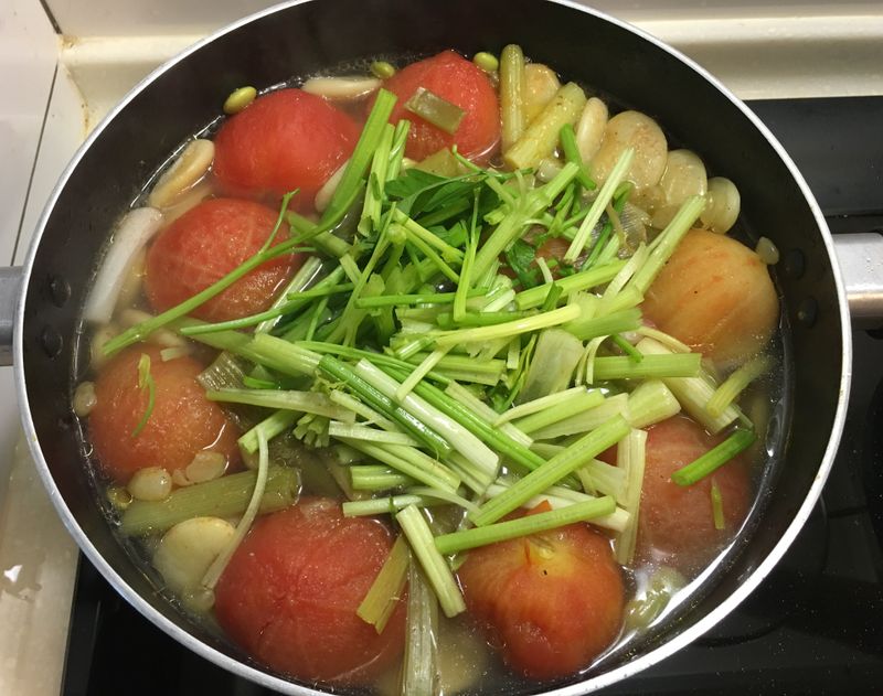 番茄豆豆雞湯