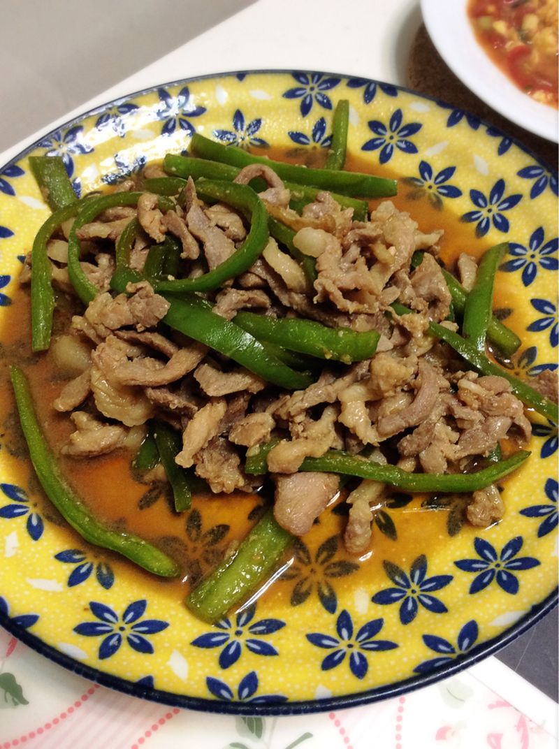 青椒炒肉絲