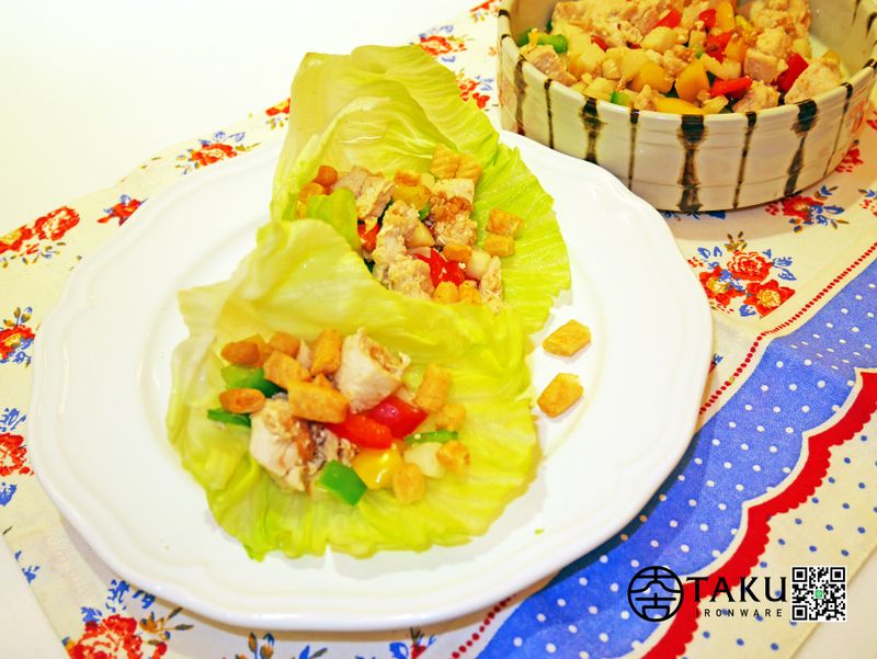 雞丁彩椒船