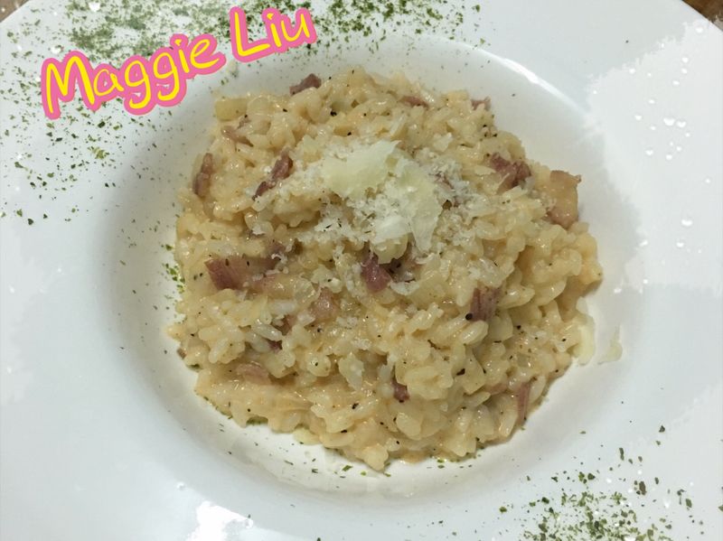 辣味培根起司燉飯