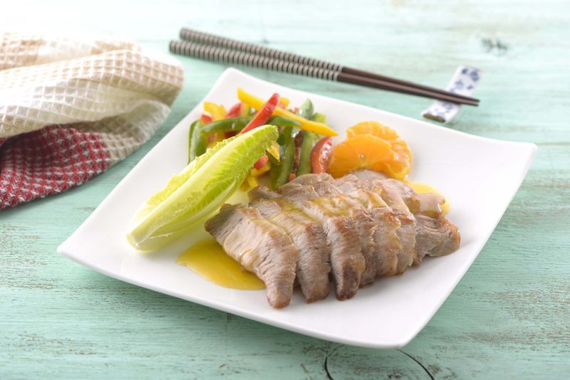 橙汁松坂肉(家香豬)
