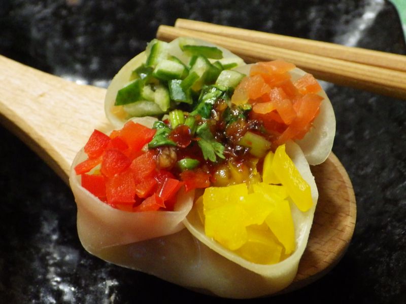 蒲瓜四色蒸餃
