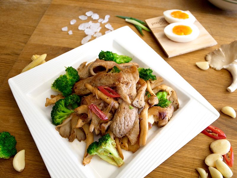 有心食譜:鮮菇金膀肉