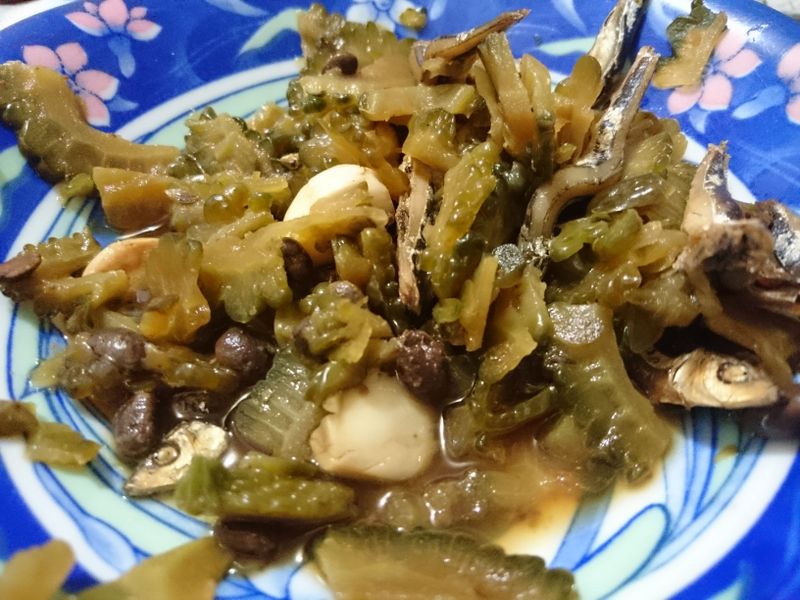 山苦瓜魚乾煮