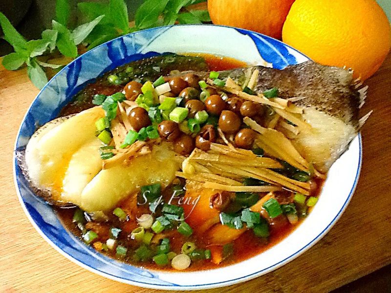 破布子蒸鱈魚