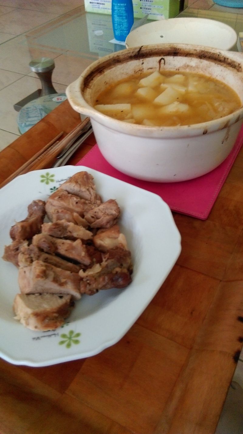 一鍋兩吃 燉烤豬肉&洋蔥湯