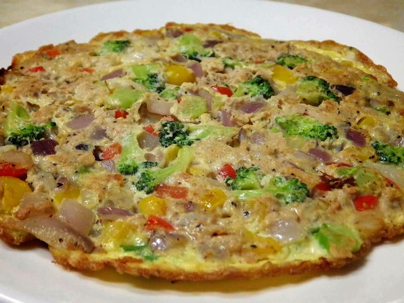 鮪魚蔬食煎蛋