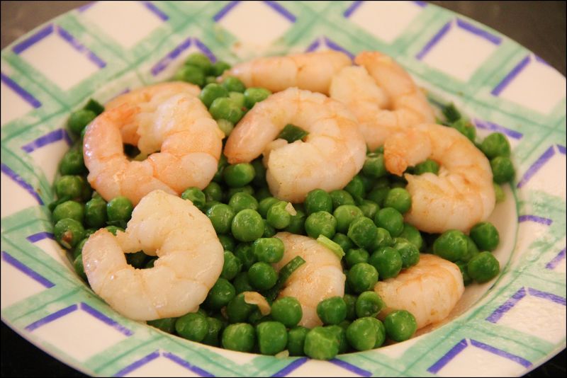 便當菜：青豆蝦仁