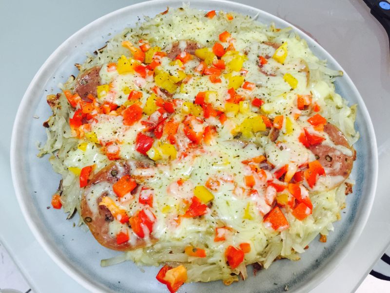懶人料理：彩椒沙拉米馬鈴薯Pizza