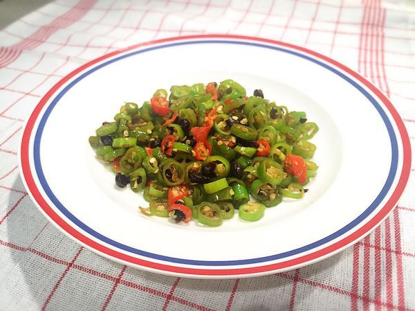 免費小菜-炒豆豉辣椒