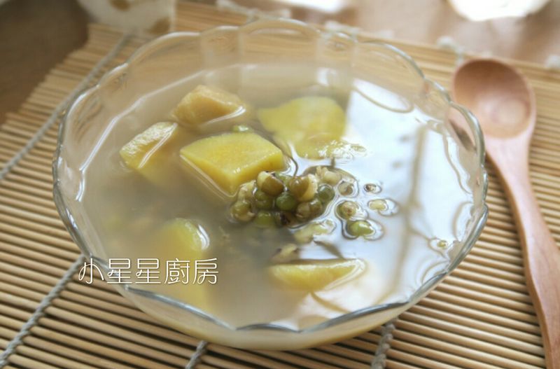 超簡單地瓜綠豆湯,不用顧爐好方便
