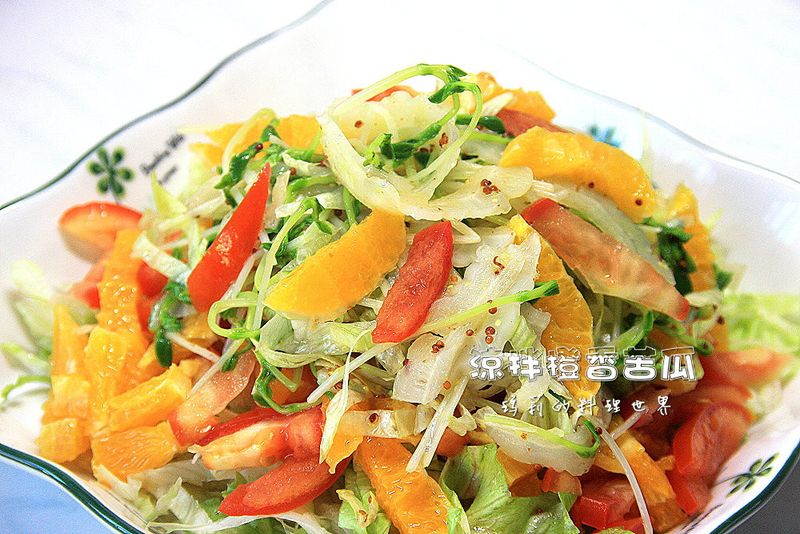 瑪莉廚房：涼拌橙香苦瓜