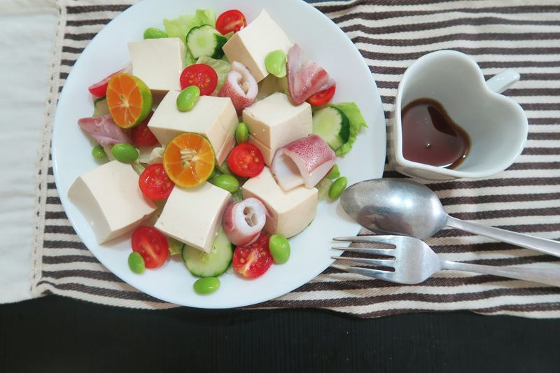 【免開火三分鐘】清爽豆腐沙拉