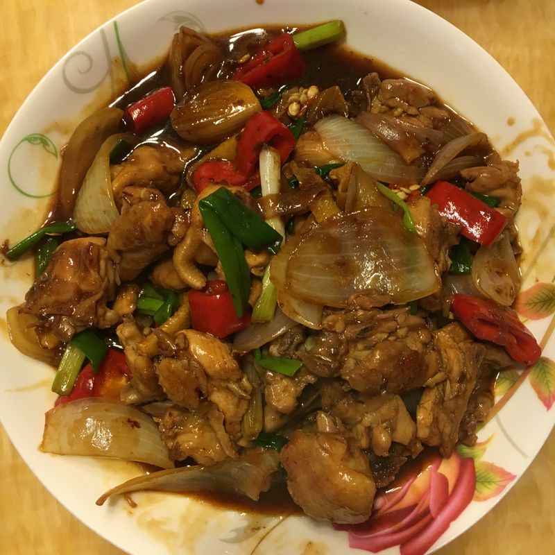 紅椒炒雞肉