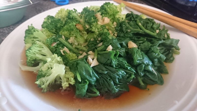 [快速料理]5分鐘蠔油燙青菜