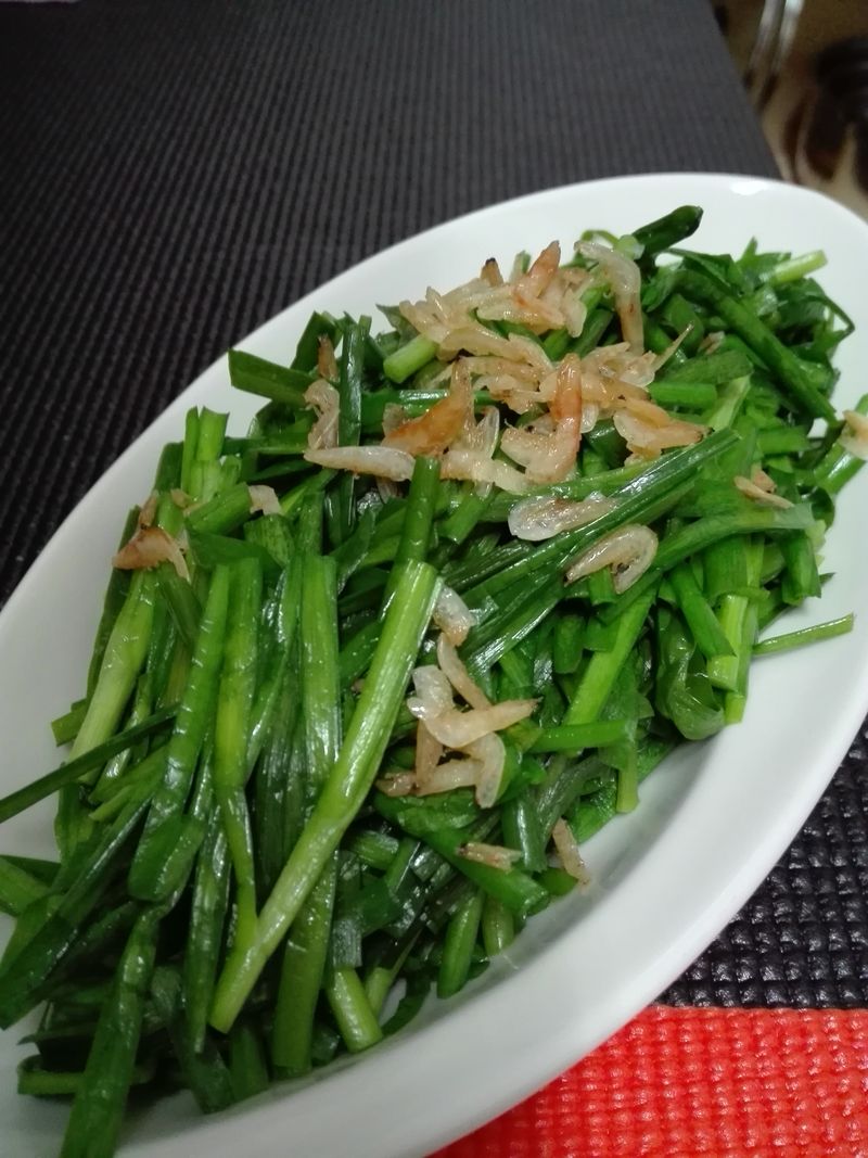 櫻花蝦炒韭菜