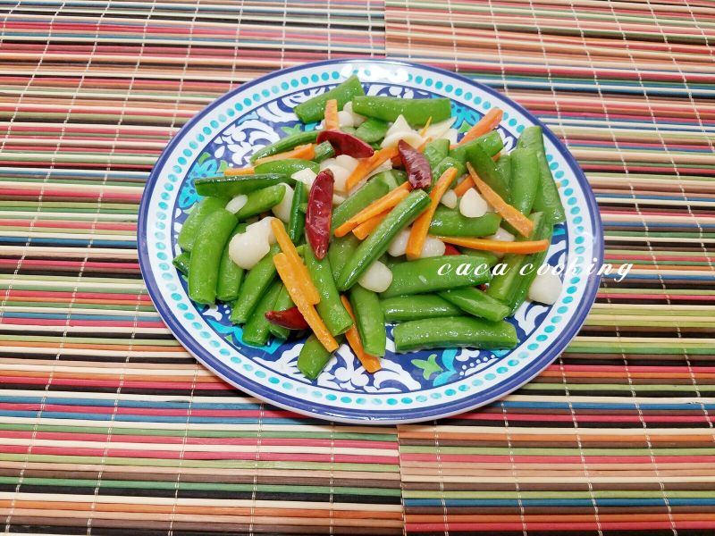 清炒干貝甜豆