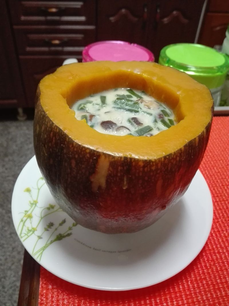 南瓜蒸蛋