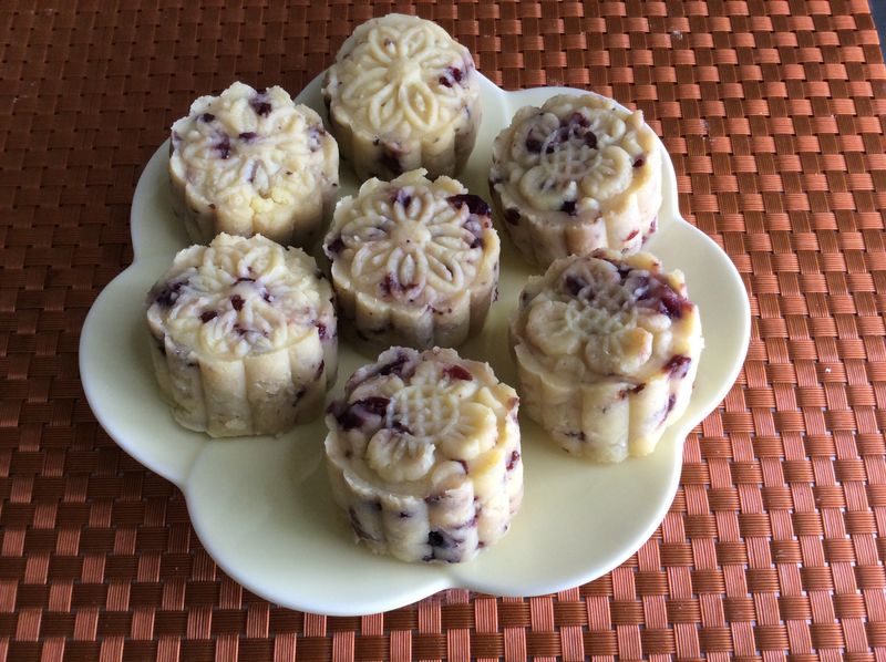 蔓越莓綠豆糕