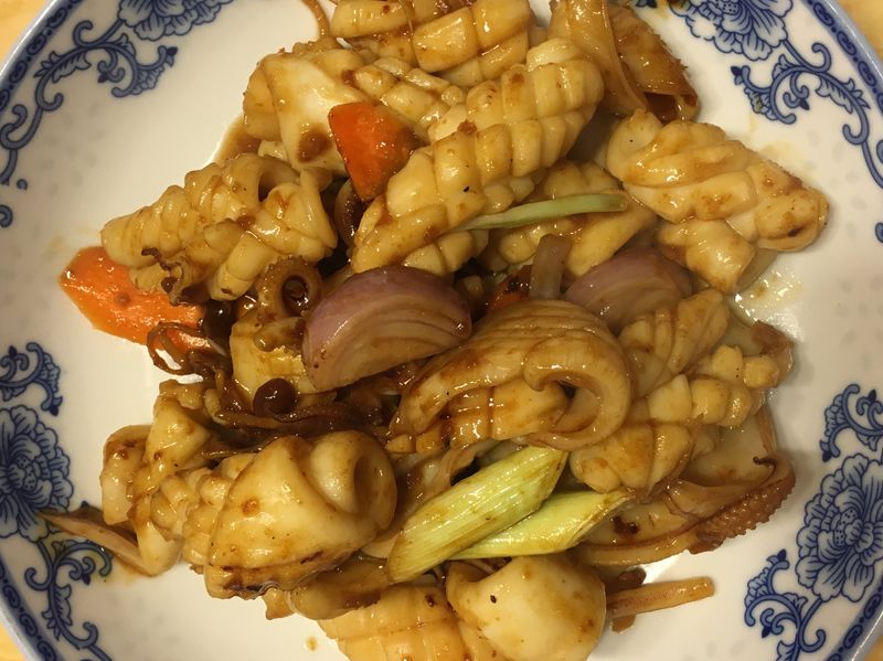 豉椒炒魷魚