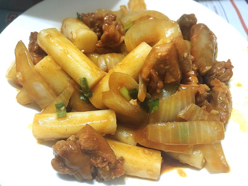 韓式辣炒年糕雞肉