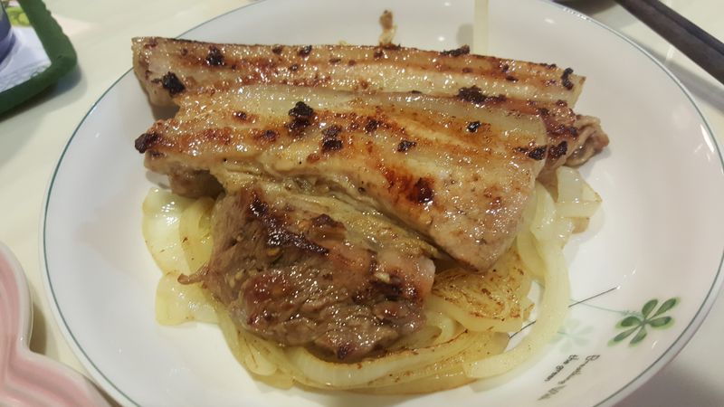 蒜香鹽烤五花肉
