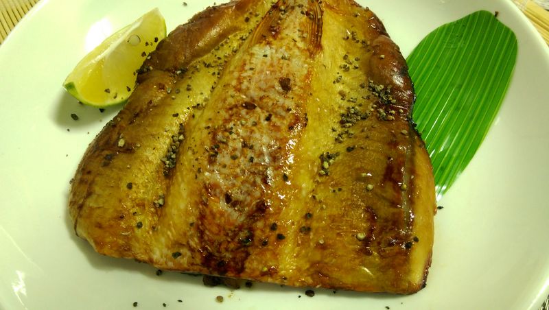 かにの烤虱目魚肚【58度金門高粱酒】