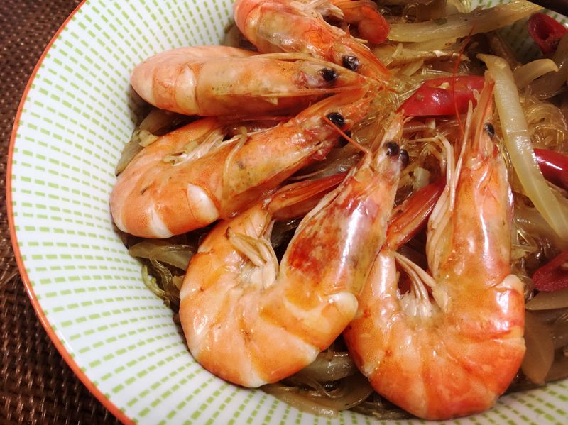 鮮蝦粉絲煲