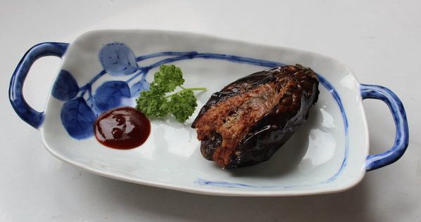 茄子絞肉揚げ