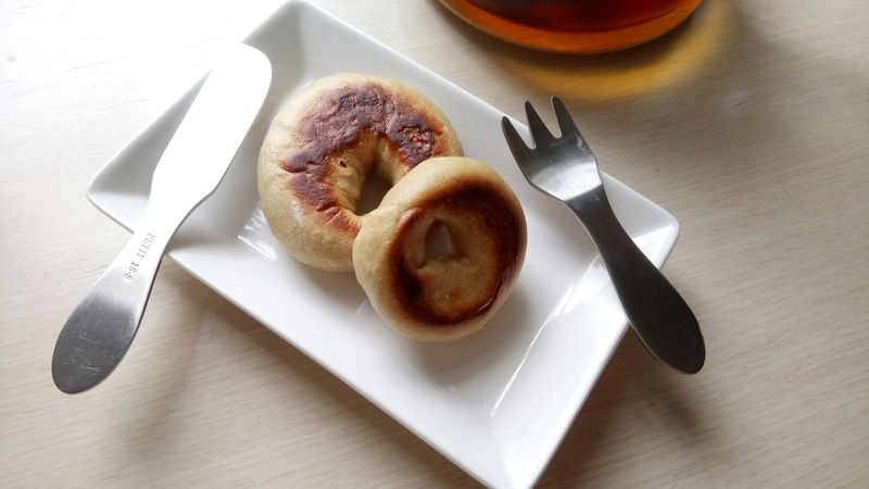 ❤平底鍋料理 ❤Q彈好味豆腐蜂蜜貝果
