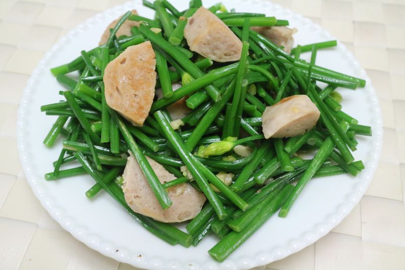 貢丸韭菜花【福壽牧草黑豬貢丸】