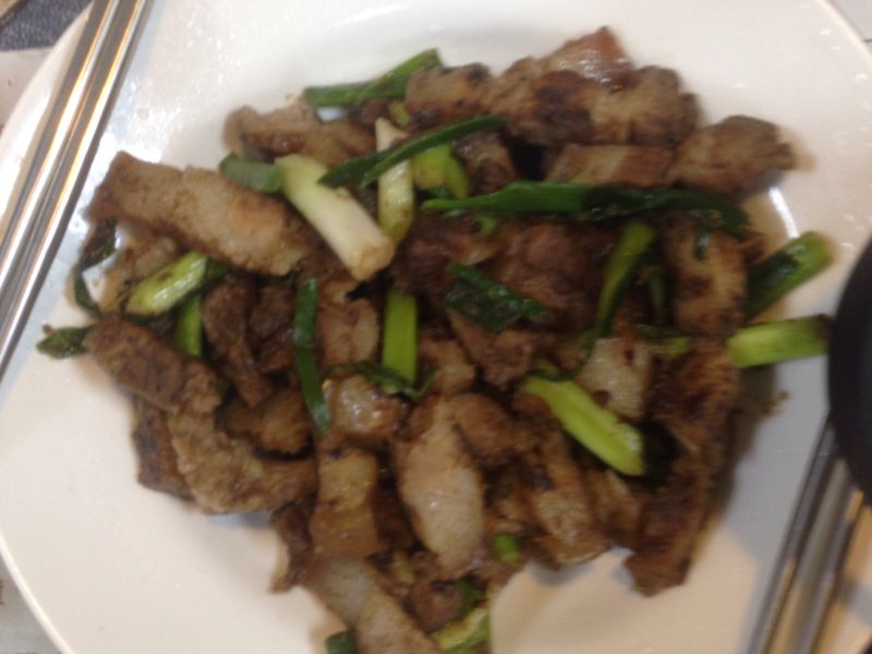 蒜苗鹹豬肉