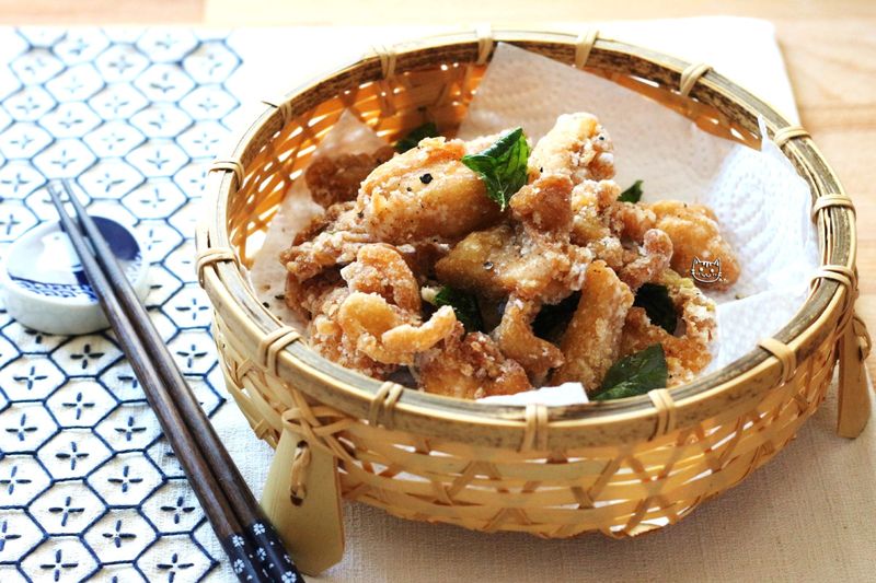 ♥開動with貓♥美味鹹酥雞