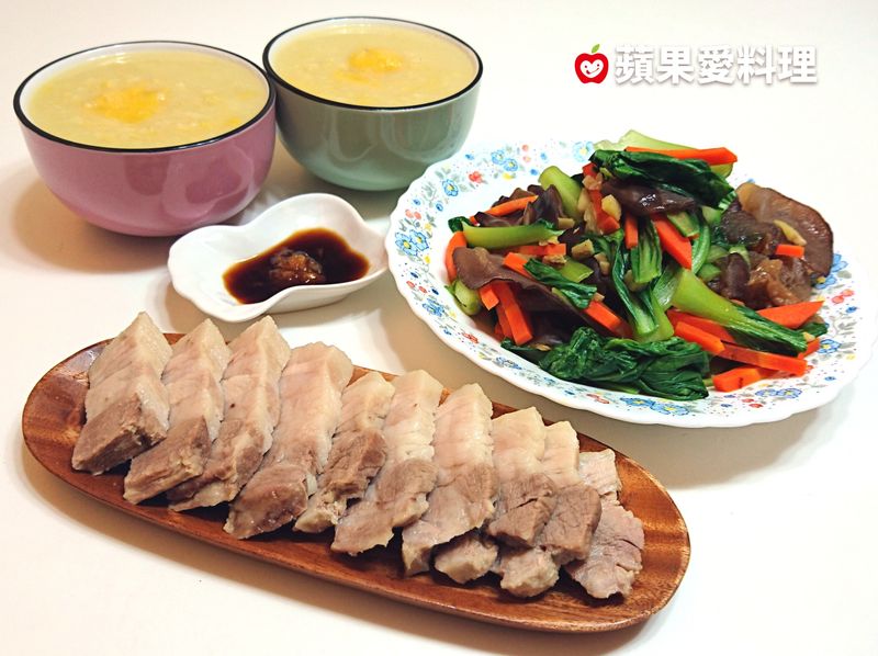 筍香地瓜粥+蒜泥白肉(1鍋2菜)