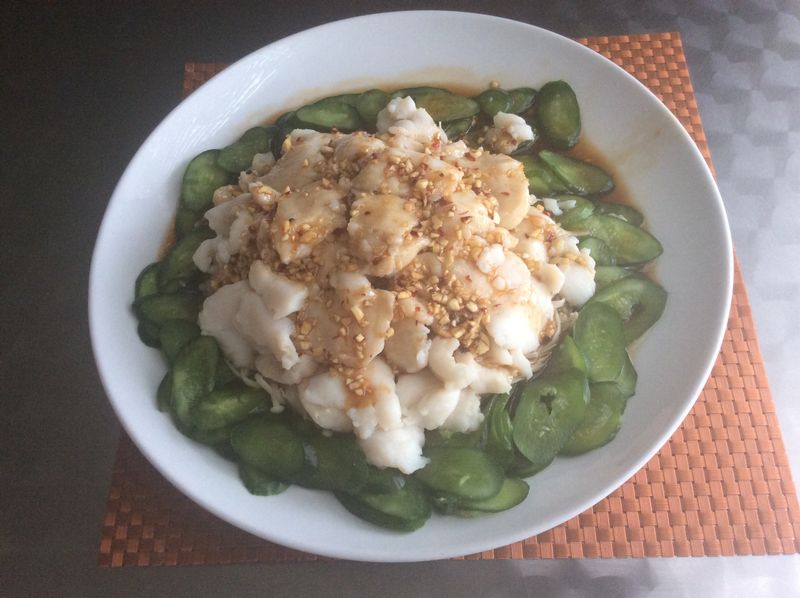 蒜末魚片