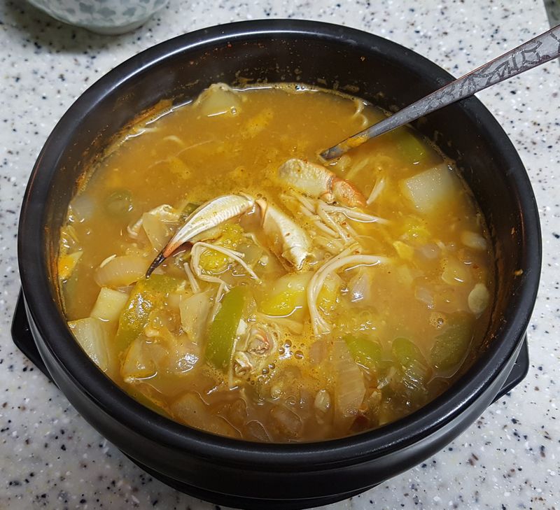 (韓式) 螃蟹大醬湯 꽃게된장찌개