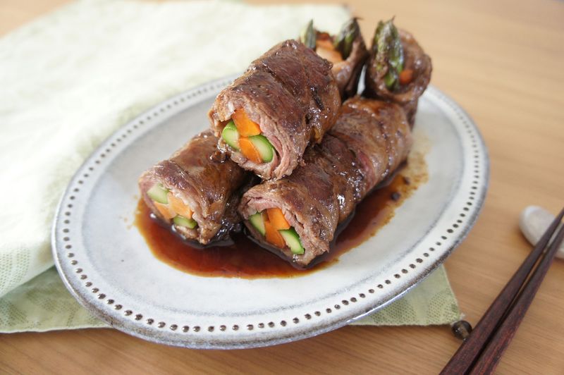 牛肉蔬菜卷(八幡卷)