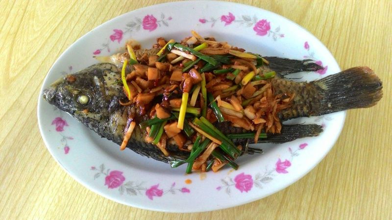 豆瓣醬燒海吳郭